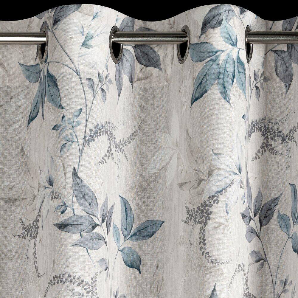 Zasłona gotowa na przelotkach NICOLA 140x250 Eurofirany naturalny