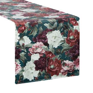 Obrus dekoracyjny VELVET 35x140 Eurofirany zielony