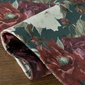 Obrus dekoracyjny VELVET 35x140 Eurofirany zielony