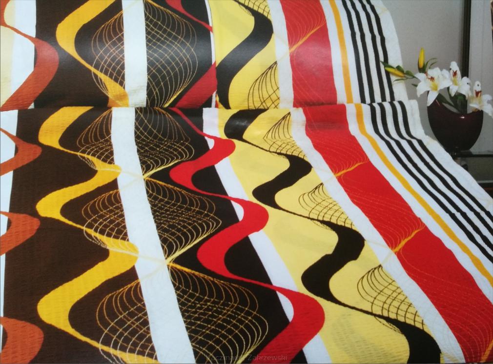 Pościel z kory 100% bawełna 160x200 wzór sinusoidy