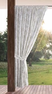 Zasłona gotowa na taśmie GARDEN 155x200 Eurofirany kremowy