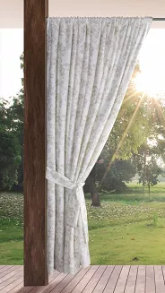 Zasłona gotowa na taśmie GARDEN 155x200 Eurofirany kremowy