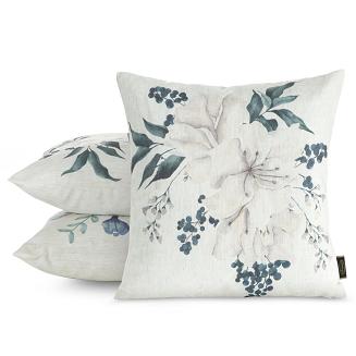 Poszewka dekoracyjna LEN 45x45 Eurofirany biały