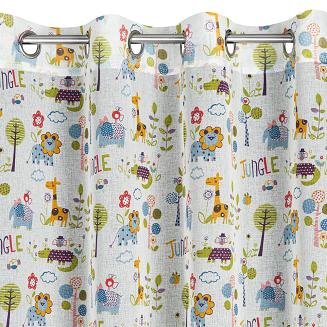 Zasłona gotowa na przelotkach BILLY 140x250 Eurofirany wielokolorowy