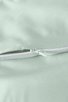 Poszewka bambusowa 70x80 szałwiowa z białą bizą