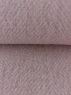 Koc wełniany z frędzlami 150x200 DIAGONAL wełna nowozelandzka różowy