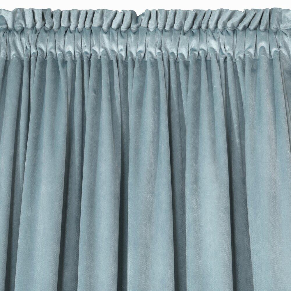 Zasłona gotowa na taśmie ROSA 140x300 Design91 morski