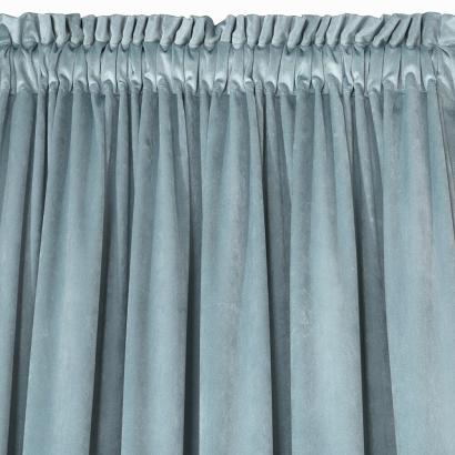 Zasłona gotowa na taśmie ROSA 135x300 Design91 morska