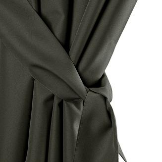 Zasłona gotowa na szelkach GARDEN Eurofirany grafitowy