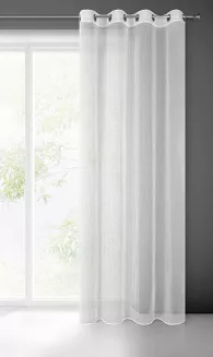 Firana gotowa na przelotkach PILAR 140x250 Eurofirany biały