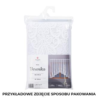 Firanka żakardowa gotowa na żabki DEMETRIA 500x160 biała