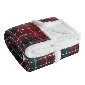 Koc świąteczny KOC18 150x200 Eurofirany ciemnozielony