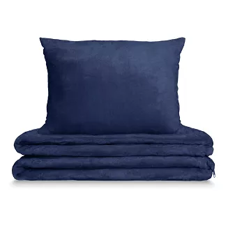 Pościel z mikrofibry MIŚ Cozy 200x220 granatowa