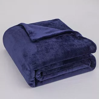 Pościel z mikrofibry MIŚ Cozy 200x220 granatowa