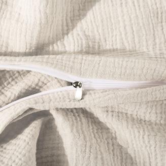 Jasno Beżowa Bawełniana Pościel Muślinowa 220x200