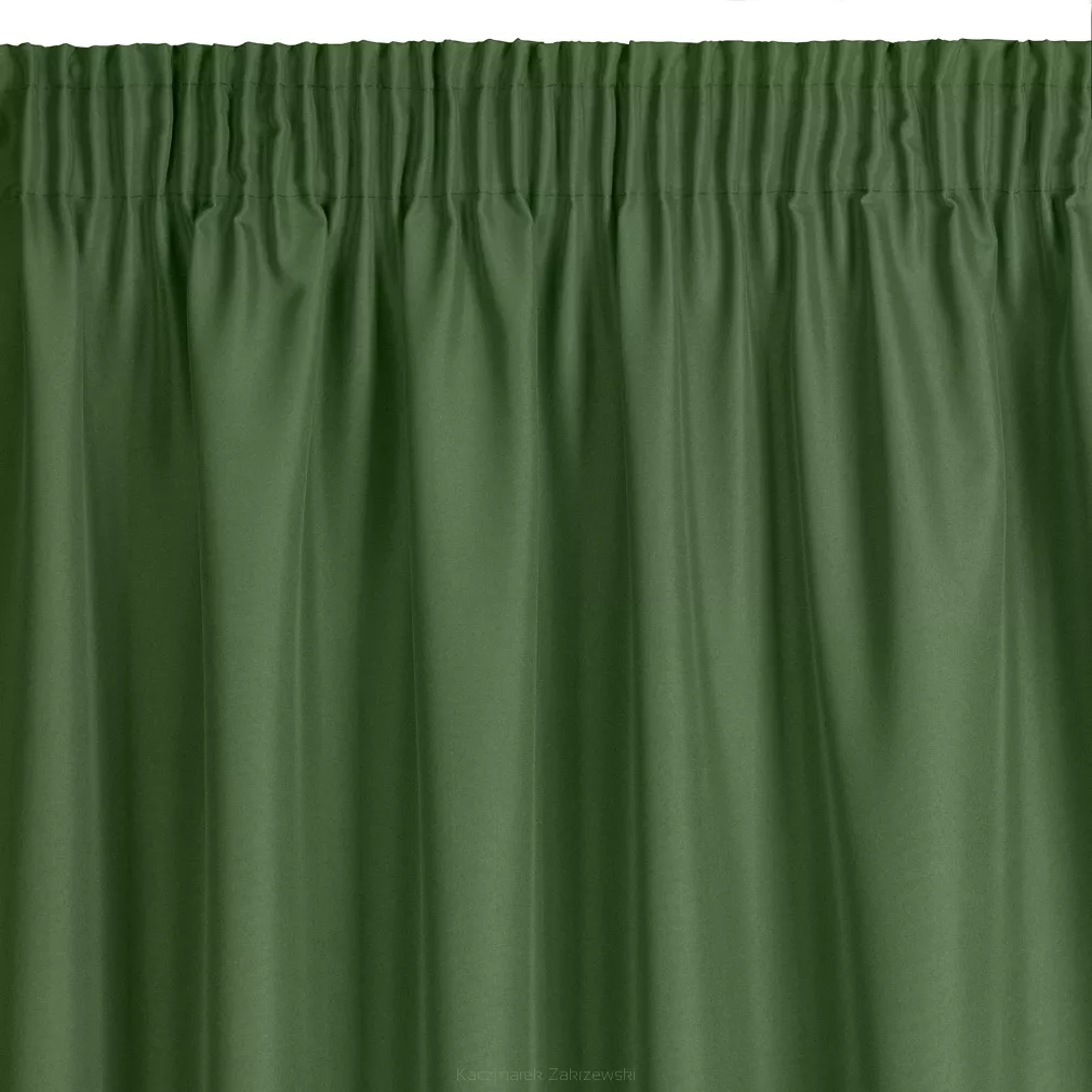 Zasłona gotowa na taśmie RITA 140x270 Eurofirany zielony