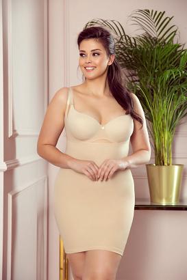 Halka korygująca na cienkich ramiączkach Vika Eldar beżowa