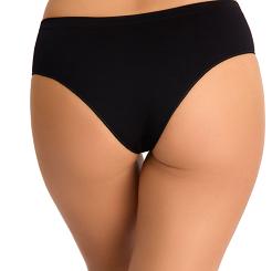 Brazyliany damskie bikini Sofia 009 bezszwowe czarne
