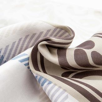 Pościel satyna bawełniana SATYNLOVE 180x200 biała niebieska brązowa klasyczna krata