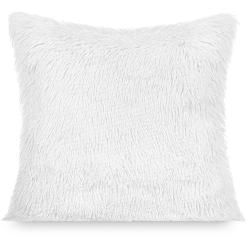 Poszewka dekoracyjna YETI 40x40 włochacz o strukturze futra biała
