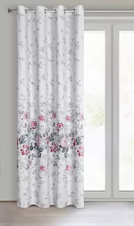 Zasłona gotowa na przelotkach LEA Design91 srebrny