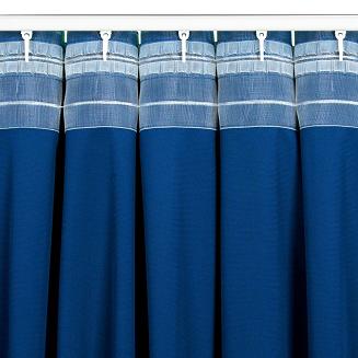 Zasłona gotowa na taśmie MADLEN 140x300 Eurofirany granatowy