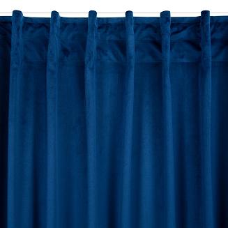 Zasłona gotowa na taśmie MADLEN 140x300 Eurofirany granatowy