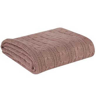 Koc narzuta AKRYL 130x170 Eurofirany różowy