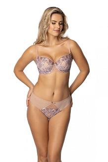Biustonosz GAIA Semi-Soft Raina 1307 półusztywniany beżowy niebieski