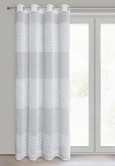 Zasłona gotowa na przelotkach ESTERI 140x250 Eurofirany biały