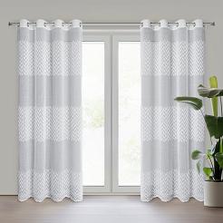 Zasłona gotowa na przelotkach ESTERI 140x250 Eurofirany biały