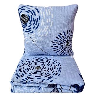 Pościel z kory 160x200 malowane dmuchawce na niebieskim tle