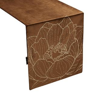 Obrus dekoracyjny BLINK 35x180 Eurofirany brązowy