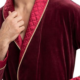 Szlafrok Męski Bonżurka LUNA kod 425 bordowy