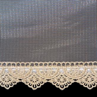 Firana gotowa na przelotkach VIVIAN 300x150 Eurofirany biały/złoty