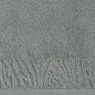 Ręcznik bawełniany z bordiurą przetykaną błyszczącą nicią MARGO 30x50 Eurofirany srebrny