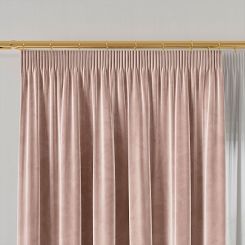 Zasłona gotowa na taśmie VELVI 140x230 jasnoróżowa