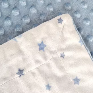 Koc Pierre Cardin BABY5 80x110 Pierre Cardin Eurofirany niebieski kremowy bąbelki gwiazdki