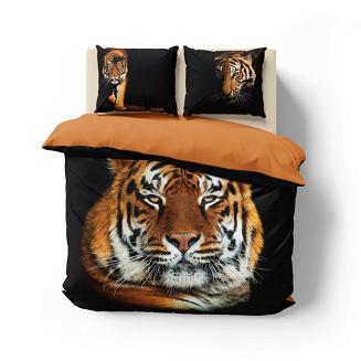 Pościel bawełniana 160x200 NATURA naturalny tygrys