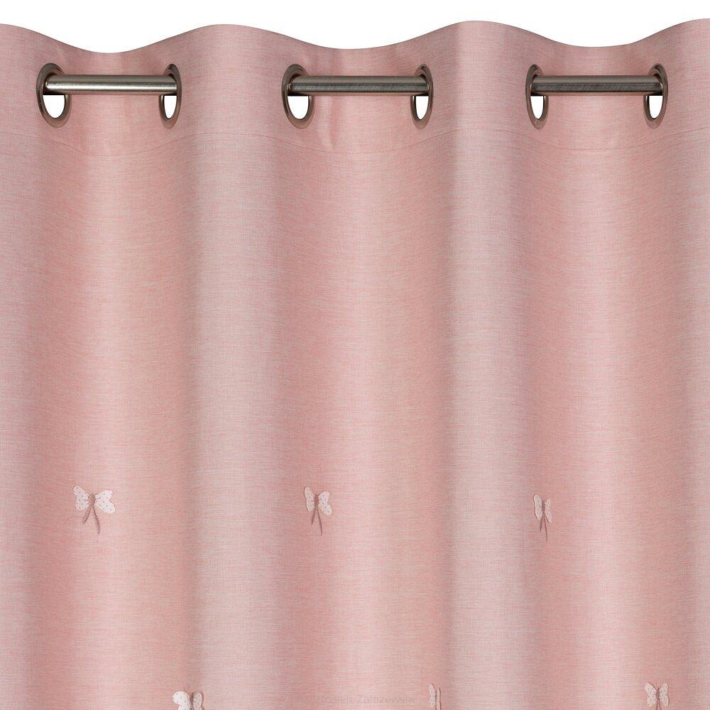 Zasłona gotowa na przelotkach WENDY 140x250 Eurofirany różowy