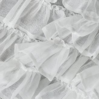 Firana gotowa na szelkach LILIA 150x45 Eurofirany biały