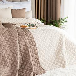 Narzuta dekoracyjna MOLLY 170x210cm pikowana strukuralna kremowa