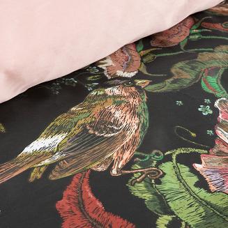 Pościel satynowa SPRING 140x200 Eurofirany czarny