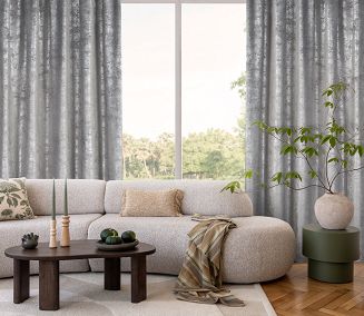 Zasłona gotowa na taśmie AVENA 135x270 Eurofirany stalowy