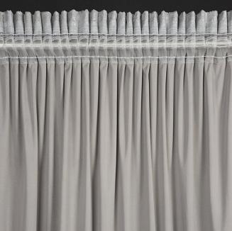 Zasłona gotowa na taśmie AVENA 135x270 Eurofirany stalowy