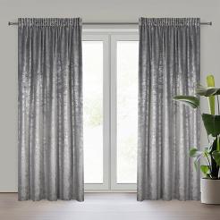 Zasłona gotowa na taśmie AVENA 135x270 Eurofirany stalowy