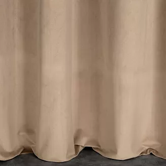 Zasłona gotowa na przelotkach MELANIE 140x250 Eurofirany ciemny beżowy