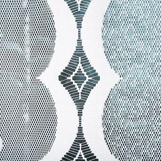 Firanka żakardowa gotowa na żabki EWELINA 400x160 biała