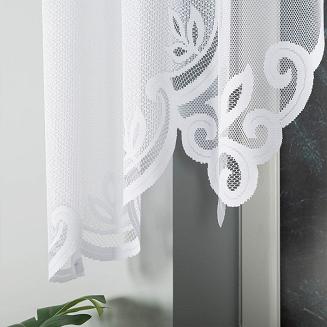 Firanka żakardowa gotowa na żabki POLA 250x130 biała