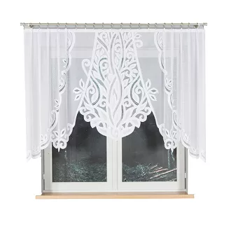 Firanka żakardowa gotowa na żabki POLA 250x130 biała